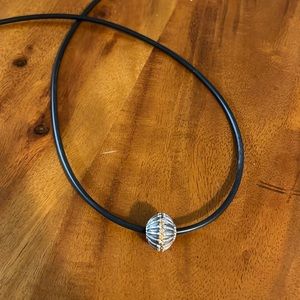 Pandora Oversized Charm with Citrine Crystals- Retired